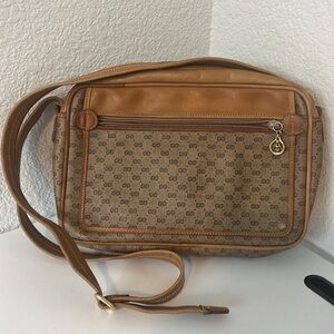 Brown Leather Classic Guccci 70’s Crossbody